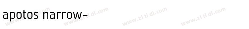 apotos narrow字体转换